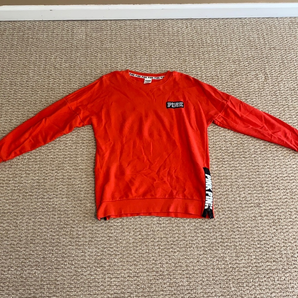 Pink red long sleeve shirt, worn twice. Size x-small.